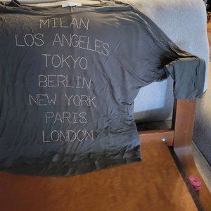 World Traveler Grey Boho Fit Top